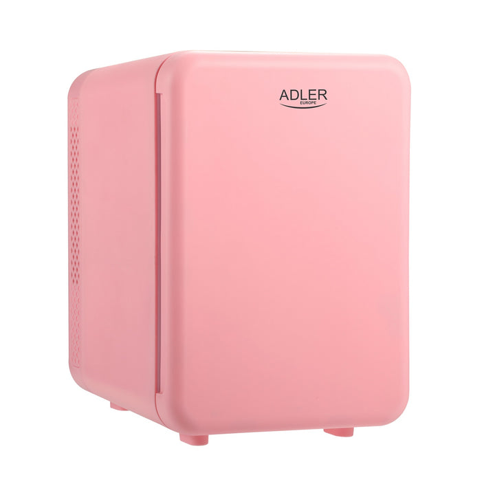 Adler AD 8084p Mini Frigorífico Portátil de 4 Litros, Frigorífico de Viagem, Frigorífico de Carro, Frigorífico Doméstico, Rosa