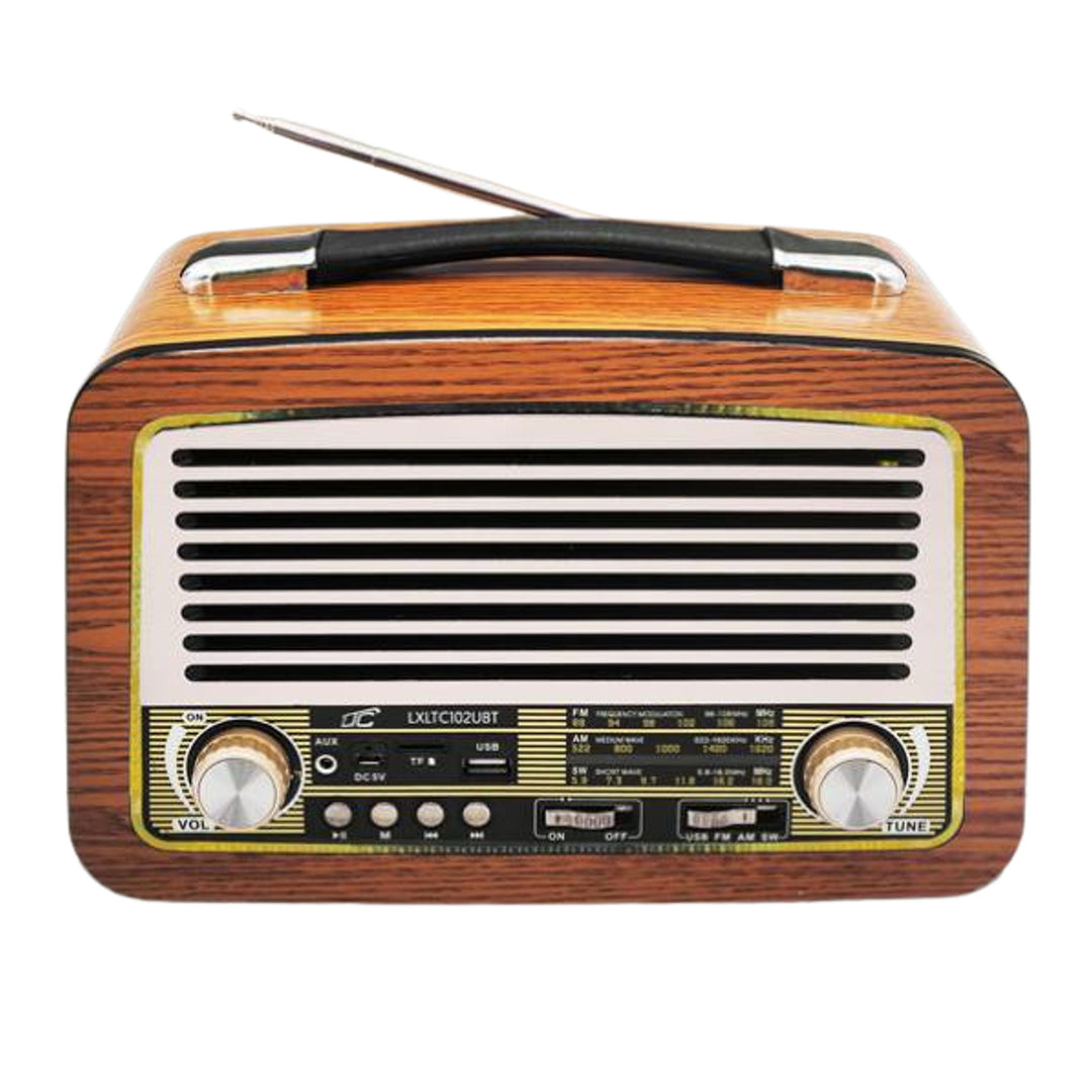 LTC Radio Portátil, Antena Telescópica, Bluetooth, FM/AM/SW, Olza Retro
