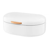 Ambition Olivier Panera Grande de Acero con Mango de Madera, Color Blanco, 35 cm